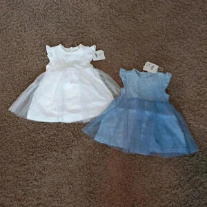 Blukids Ruffle Sleeve Sparkle Skirt Dress